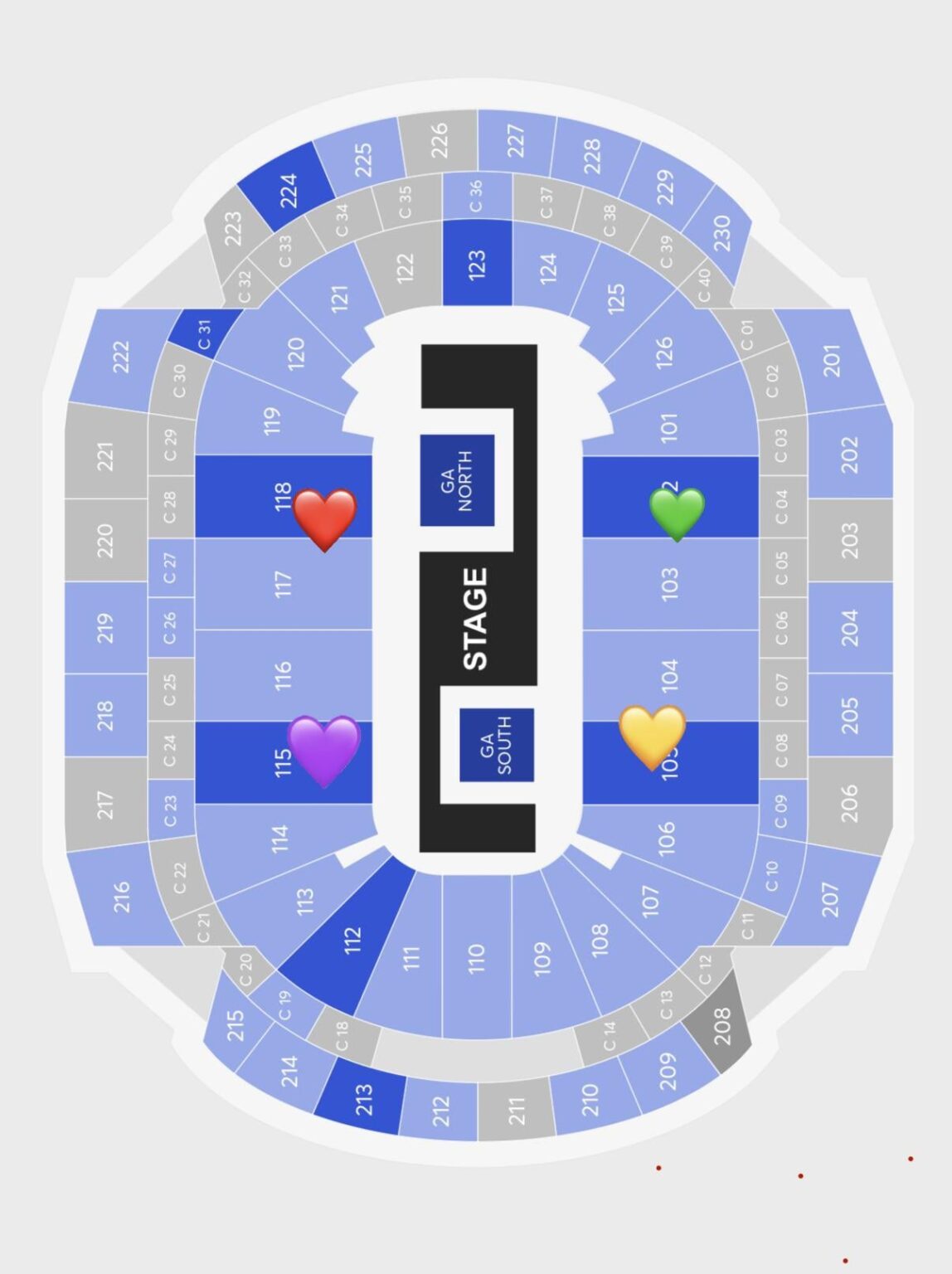 مساعدة موقع المقعد مطلوبة لمفاجأة