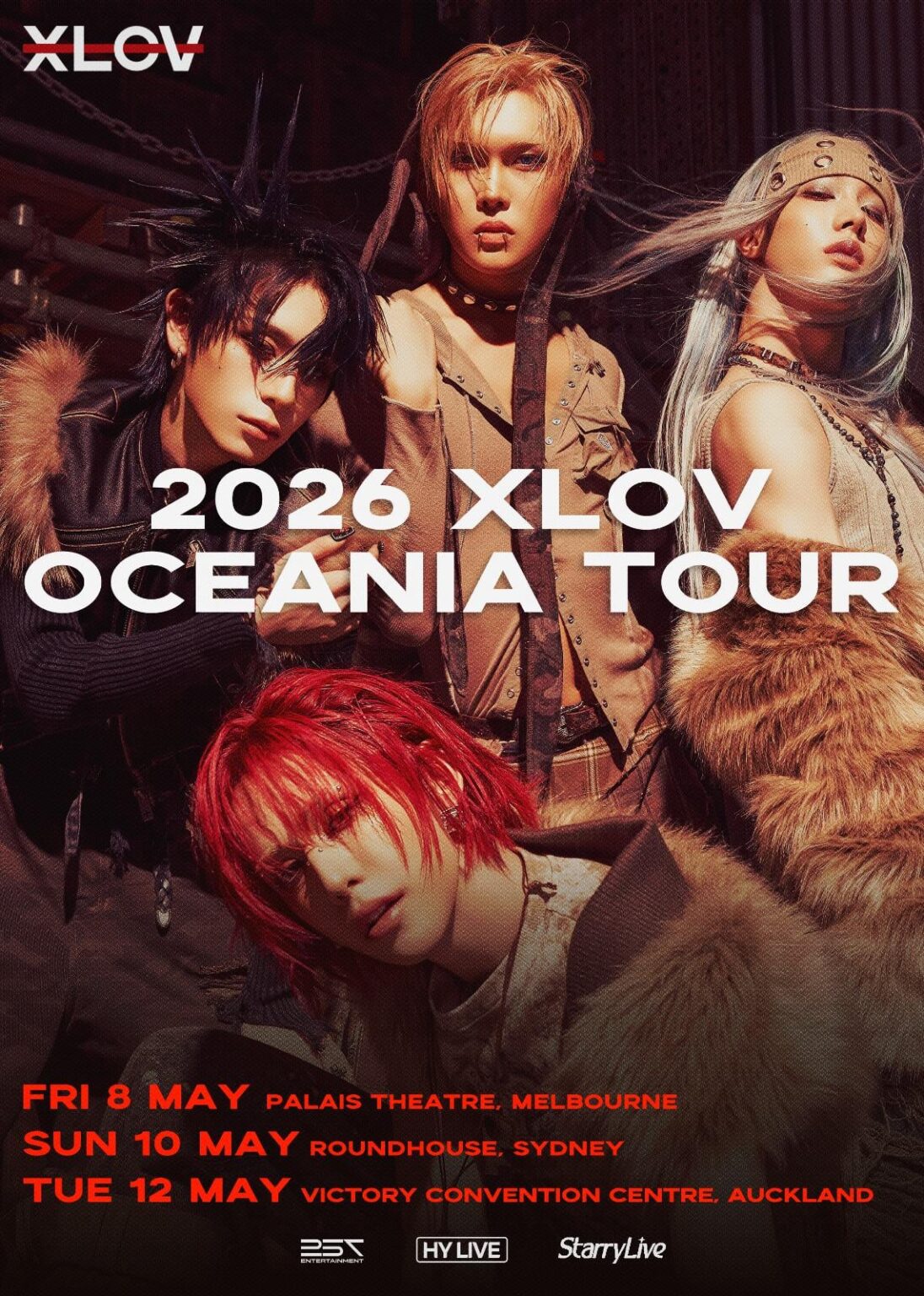 XLOV - جولة أوقيانوسيا 2026 (التواريخ والأماكن والمدن)