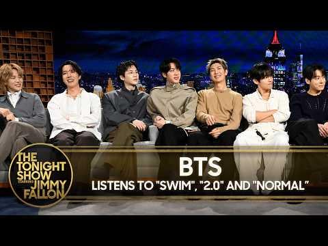 BTS - BTS يستمعون إلى "SWIM" و"2.0" و"NORMAL" ويكشفون المعنى وراء كل أغنية في The Tonight Show بطولة جيمي فالون (260326) [ENG SUB]