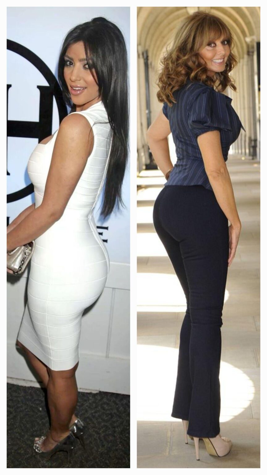 Young Kim Kardashian VS Milf Carol Vorderman