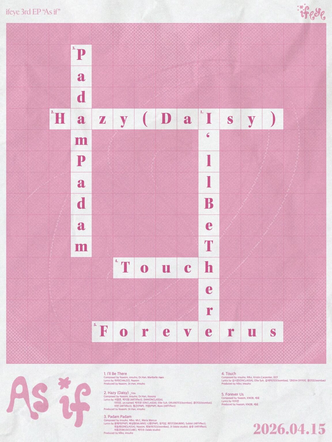 ifeye - الحلقة الثالثة: كما لو (قائمة الأغاني)