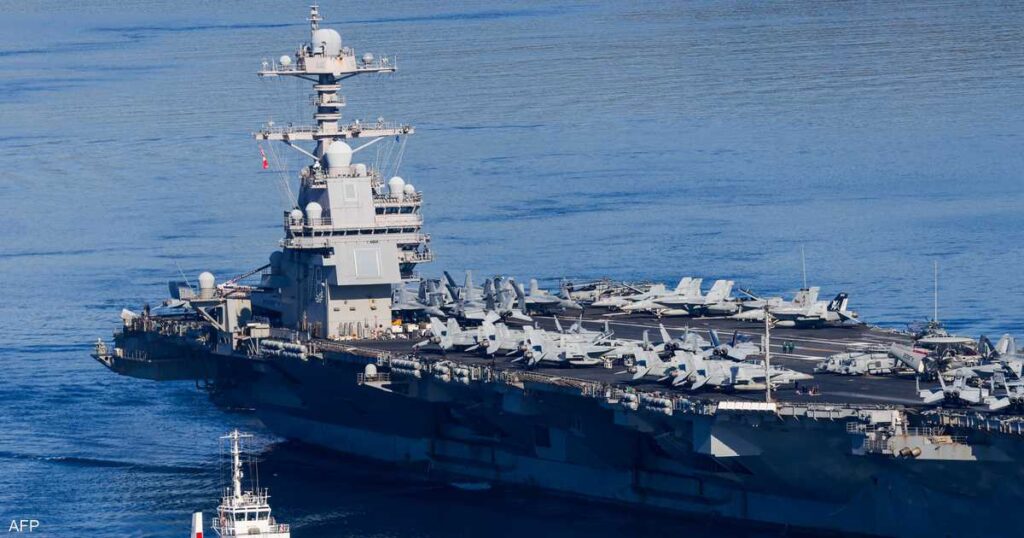 أكبر حاملة طائرات في العالم تغادر الشرق الأوسط