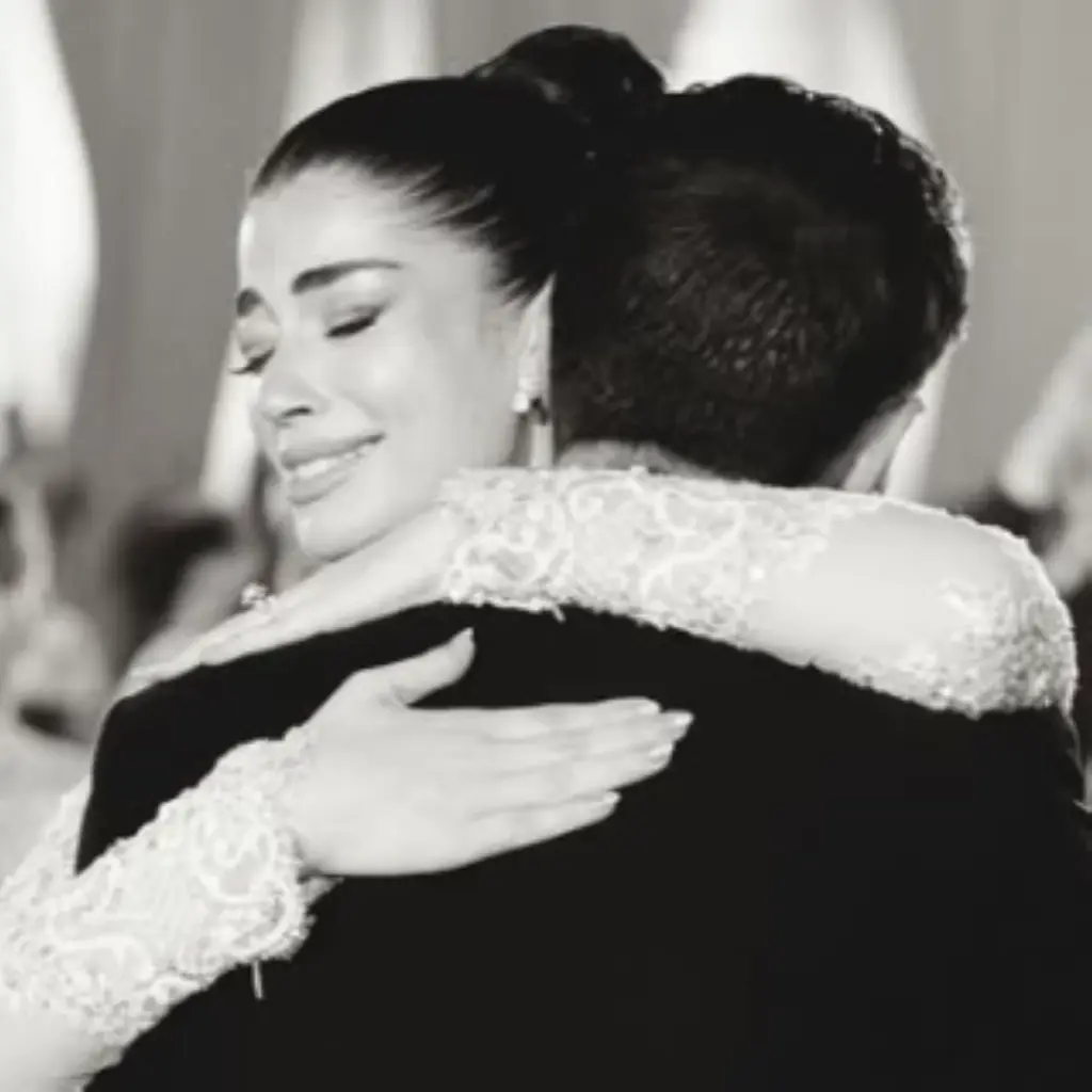 ليلى زاهر ووالدها