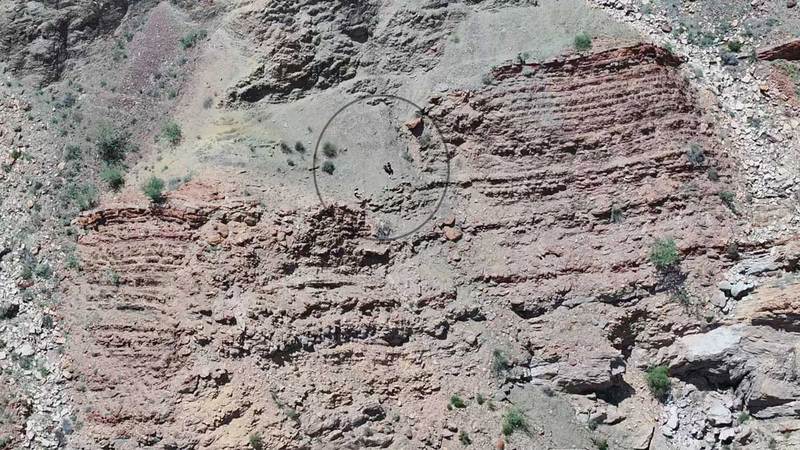 السائحتان علقتا في المسارات الجبلية. من المصدر