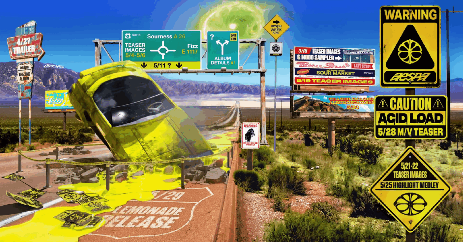 aespa - الألبوم الثاني: LEMONADE (جدول العودة)