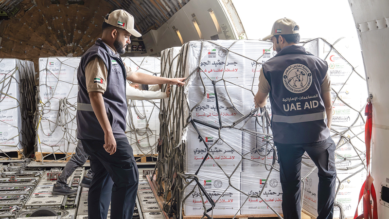 وصول طائرة إماراتية إلى العريش محملة بـ 100 طن مساعدات دعماً لغزة