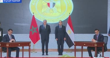 رئيسا وزراء مصر والمغرب يشهدان توقيع عدد من وثائق التعاون بين البلدين