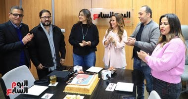 شيري عادل تحتفل بعيد ميلادها في اليوم السابع قبل ندوة تكريمها.. صور شيري عادل تحتفل بعيد ميلادها في اليوم السابع قبل ندوة تكريمها.. صور