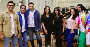 لقطات من بروفة فرقة الموسيقى العربية قبل حفل الغد بالإسكندرية