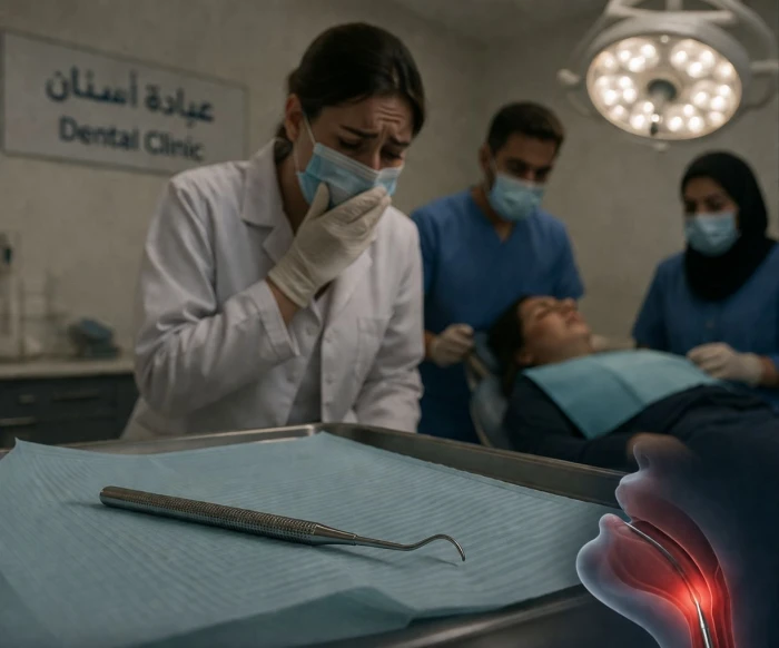 صحيفة المرصد - قصة وفاة امرأة في مستوصف خاص ببريدة بعد ابتلاعها أداة طبية سقطت من يد طبيبة أسنان