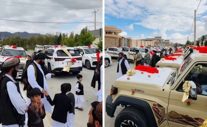 صحيفة المرصد - بالفيديو: زفاف أفغاني يتحول إلى عرض سيارات فارهة يثير الجدل