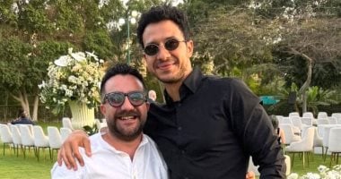 فتحى عبد الوهاب وعصام عمر وجيهان الشماشرجى وجهاد حسام الدين بحفل زفاف هانى خليفة