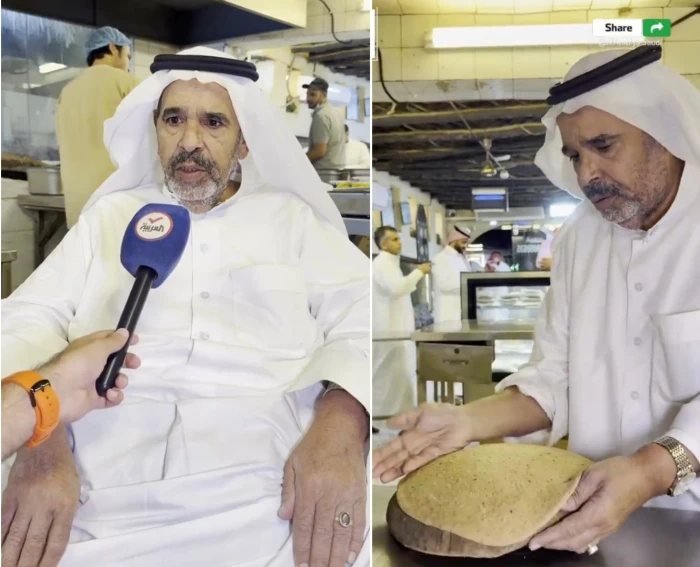 صحيفة المرصد - بالفيديو.. خباز أحسائي يروي قصة عمله في “الخبز الأحمر” وذكرى 5 ريالات من الملك فيصل