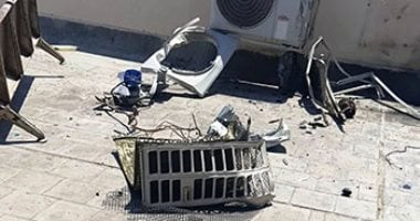 إصابة سيدة فى انفجار تكييف أعلى سطح المحكمة الكلية بالإسكندرية.. صور