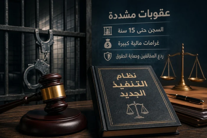 صحيفة المرصد - "السجن 15 سنة للمدين الذي يبدد أمواله للإضرار بالدائنين".. تفاصيل نظام التنفيذ الجديد والكشف عن أبرز العقوبات
