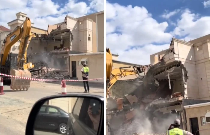 صحيفة المرصد - بالفيديو: لحظة هدم فيلا سكنية بعد 6 سنوات من إنشائها.. ومطور عقاري يكشف ما اكتشفه المالك بعد عام من شرائها عن طريق البنك