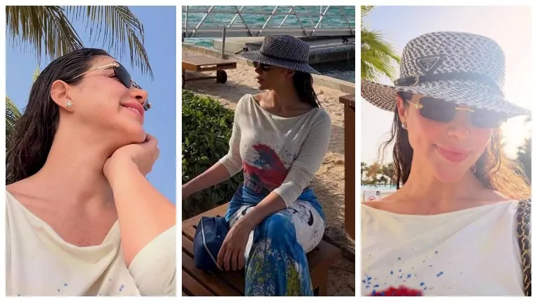 بالصور- يارا السكري تخطف الأنظار على البحر