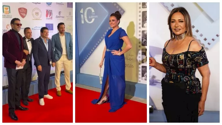 ليلى علوي وبشرى وسولاف فواخرجي يتألقن في افتتاح مهرجان أسوان الدولي