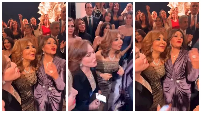 رقص ليلى علوي وإلهام شاهين بخطوبة نجل عمرو أديب رقص ليلى علوي وإلهام شاهين بخطوبة نجل عمرو أديب