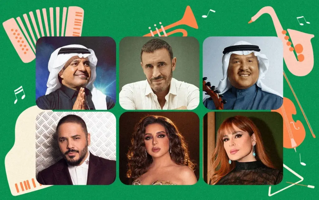 نجوم عرب سجلوا أغانيهم بـ 100 آلة موسيقية نجوم عرب سجلوا أغانيهم بـ 100 آلة موسيقية