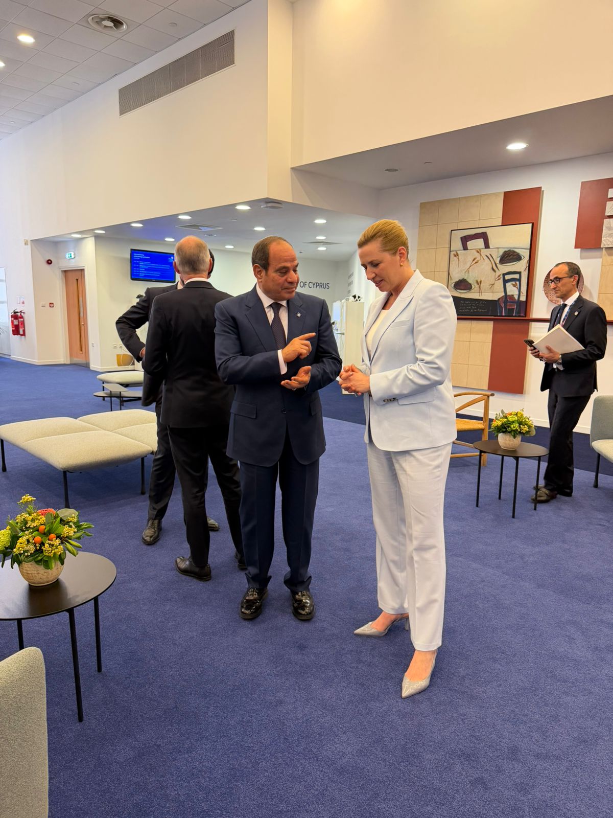 الرئيس السيسى يشكارك فى اجتماع تشاوري بين قادة دول عربية ودول أوروبية (2)