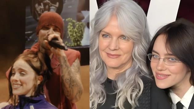 رد فعل والدة بيلي أيليش على مفاجأة جاستن بيبر لابنتها