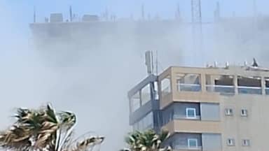 بالصورة: الغارة الإسرائيلية على المنارة - MTV Lebanon