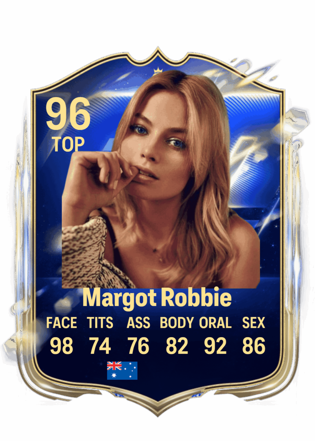 Margot Robbie’s special card Margot Robbie's special card