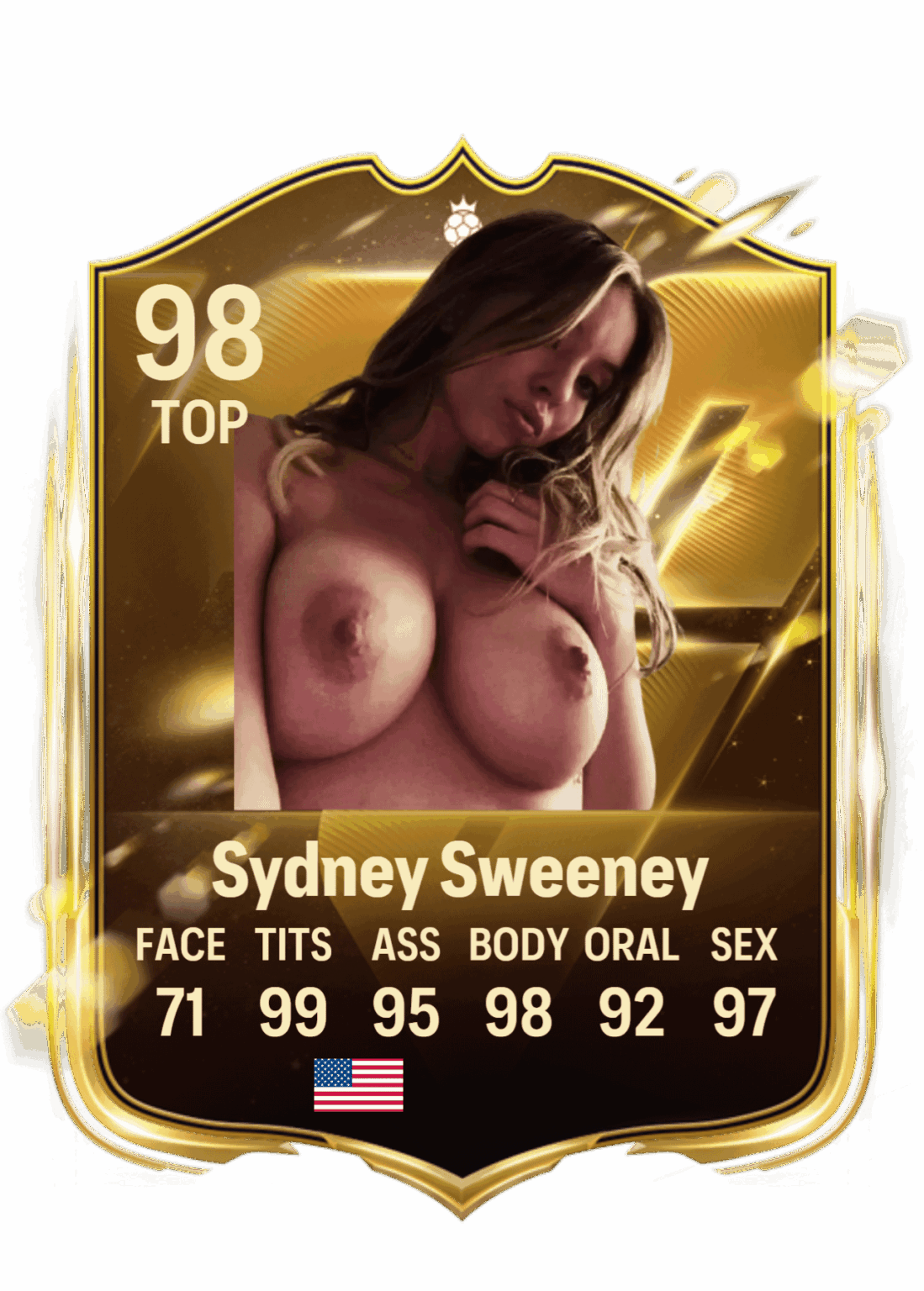 Sydney Sweeney's card