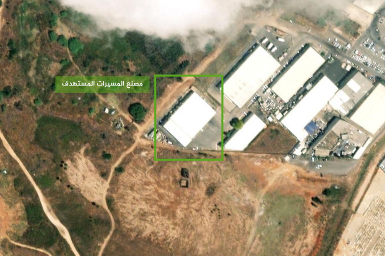 صور أقمار صناعية تظهر مصنع مسيرات إسرائيلي في بتاح تكفا @ المصدر غوغل إيرث