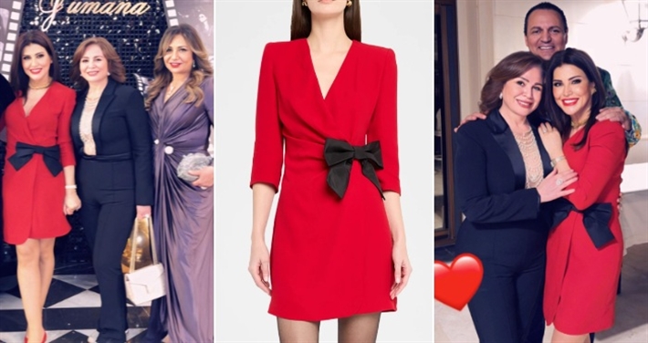 #شرطة_الموضة: جومانا مراد بفستان أحمر قصير في احتفالها بعيد ميلادها … سعره 293 ألف جنيه | ألبوم جومانا مراد