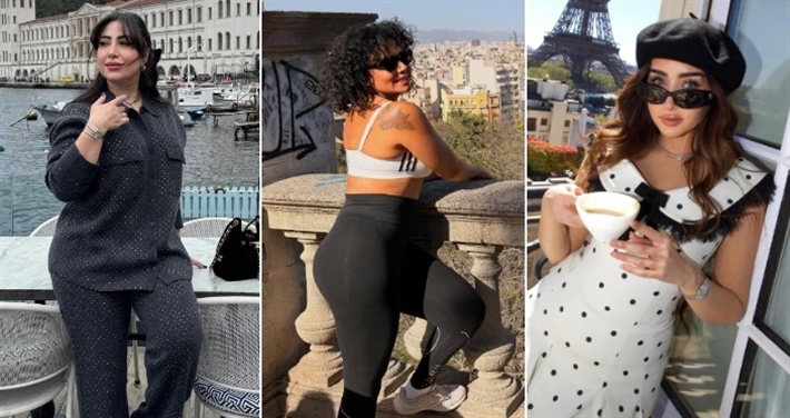 هنا ورانيا وبسمة ونسرين وبوسي