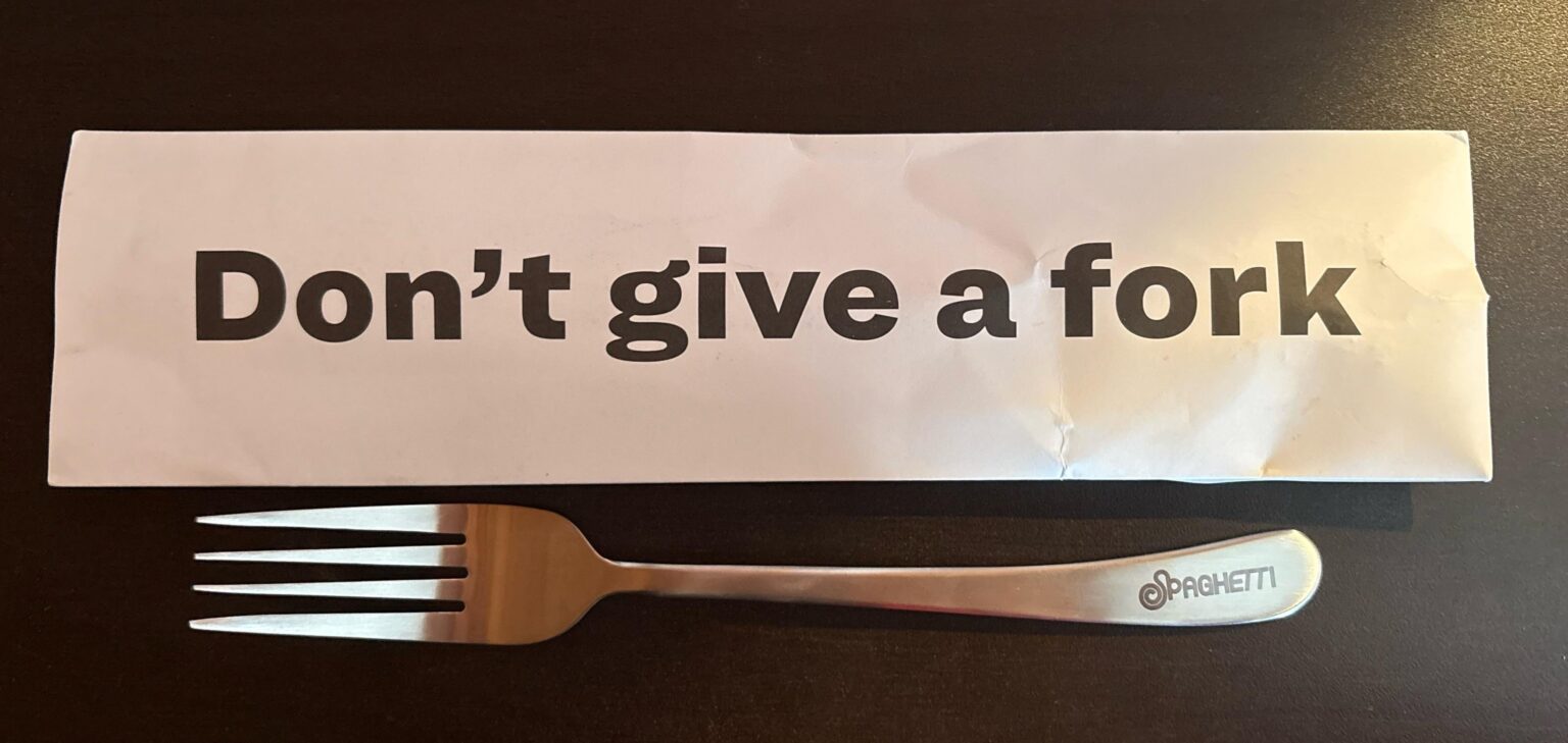 حصلت على شوكة السباغيتي قبل التسجيل!!