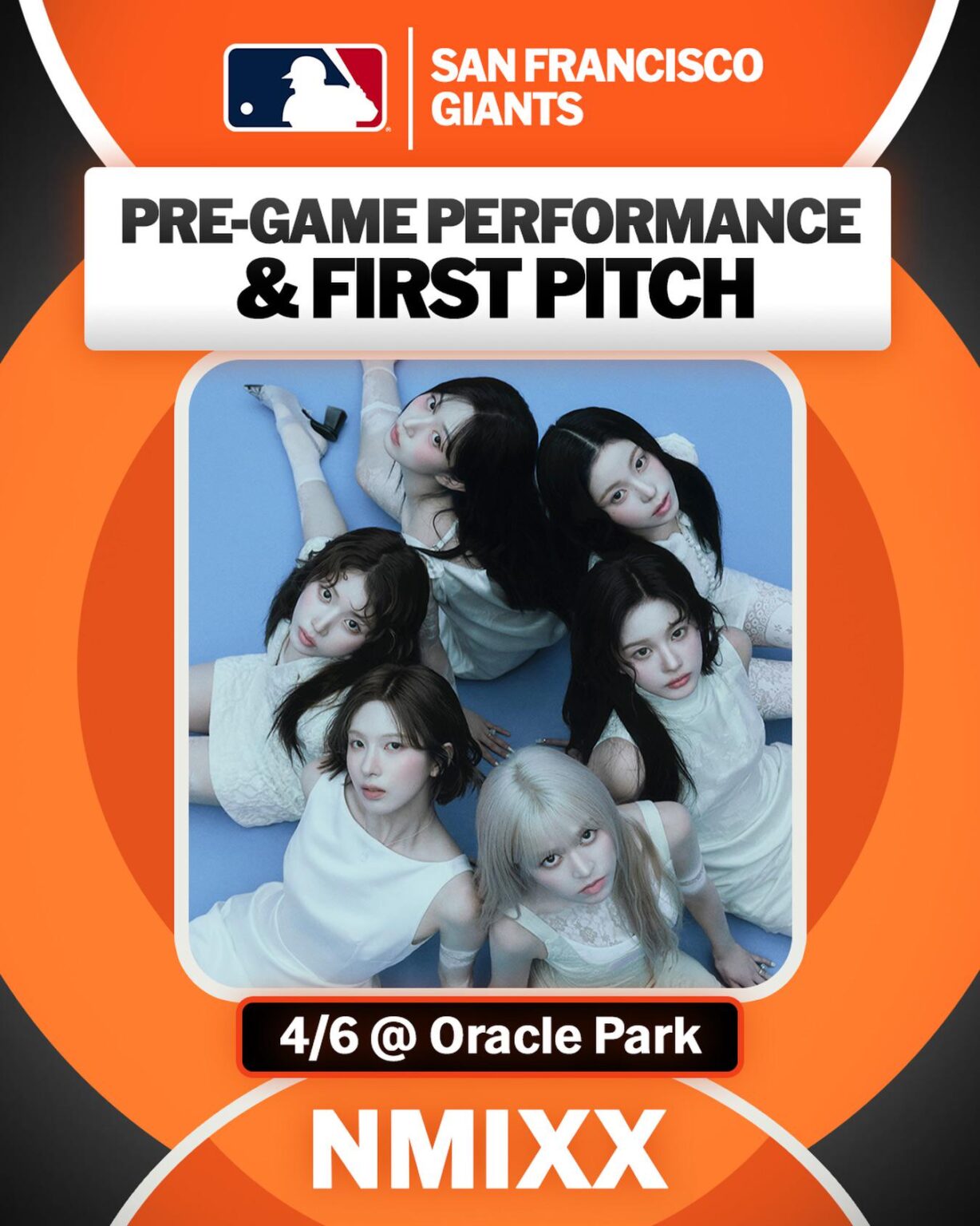 NMIXX سيقدم عرضًا في مباراة سان فرانسيسكو جاينتس يوم 6 أبريل، وسيقوم سوليون برمي الرمية الأولى
