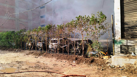 حريق-سيارات-في-جراج-سيارات-بالزقازيق