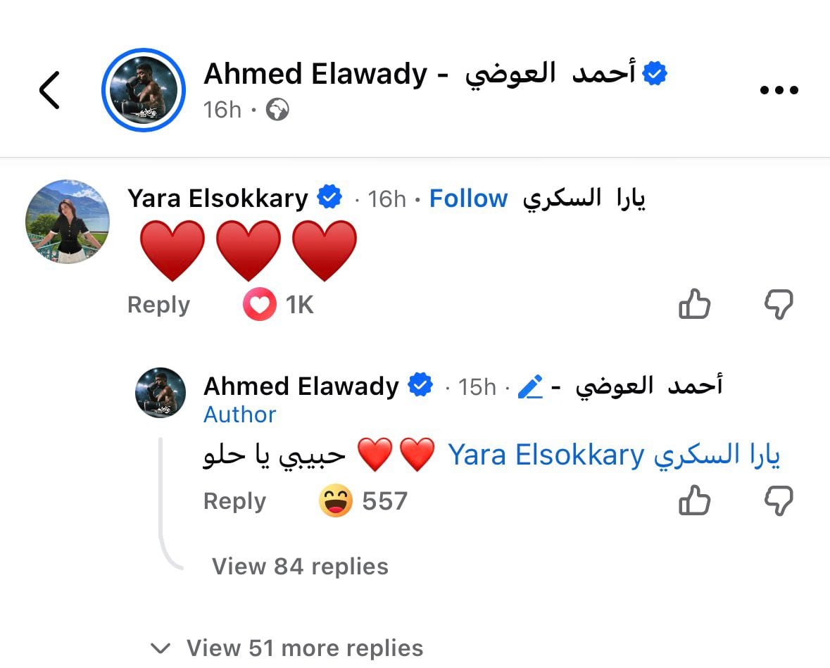 مغازلة بين أحمد العوضي ويارا السكري