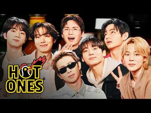 BTS (المضيف: شون إيفانز) - BTS يحطمون رقمًا قياسيًا آخر أثناء تناول أجنحة حارة في First We Feast Hot Ones (260410) [ENG SUB]