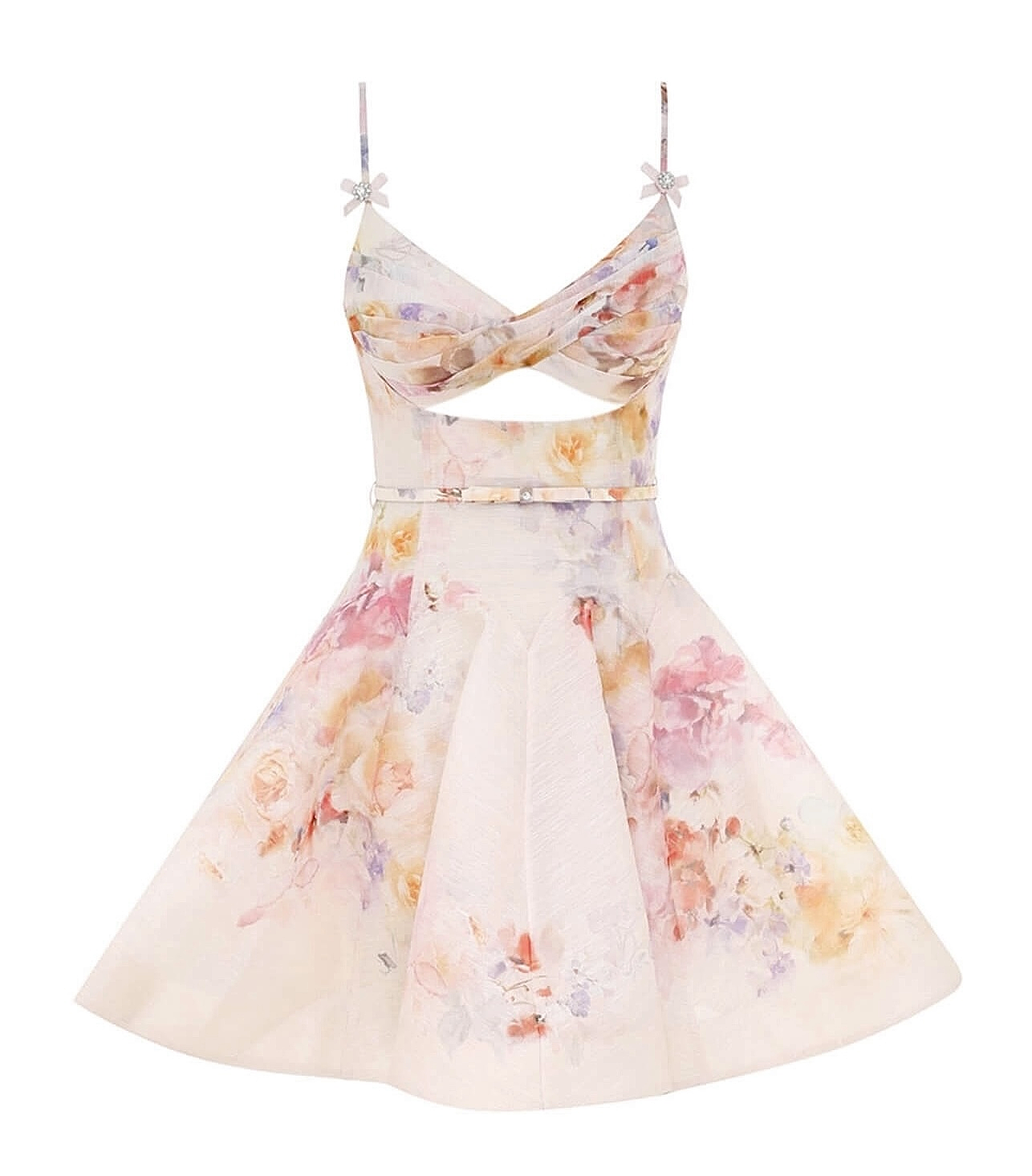 فستان من الكتان والحرير مطبّع بالورود من زيمرمان (موقع العلامة)