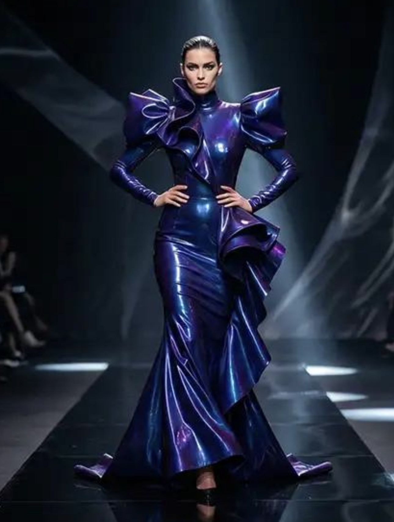 فستان فاخر من اللاتكس صمّمه Gaurav Gupta (موقع المصمّم)