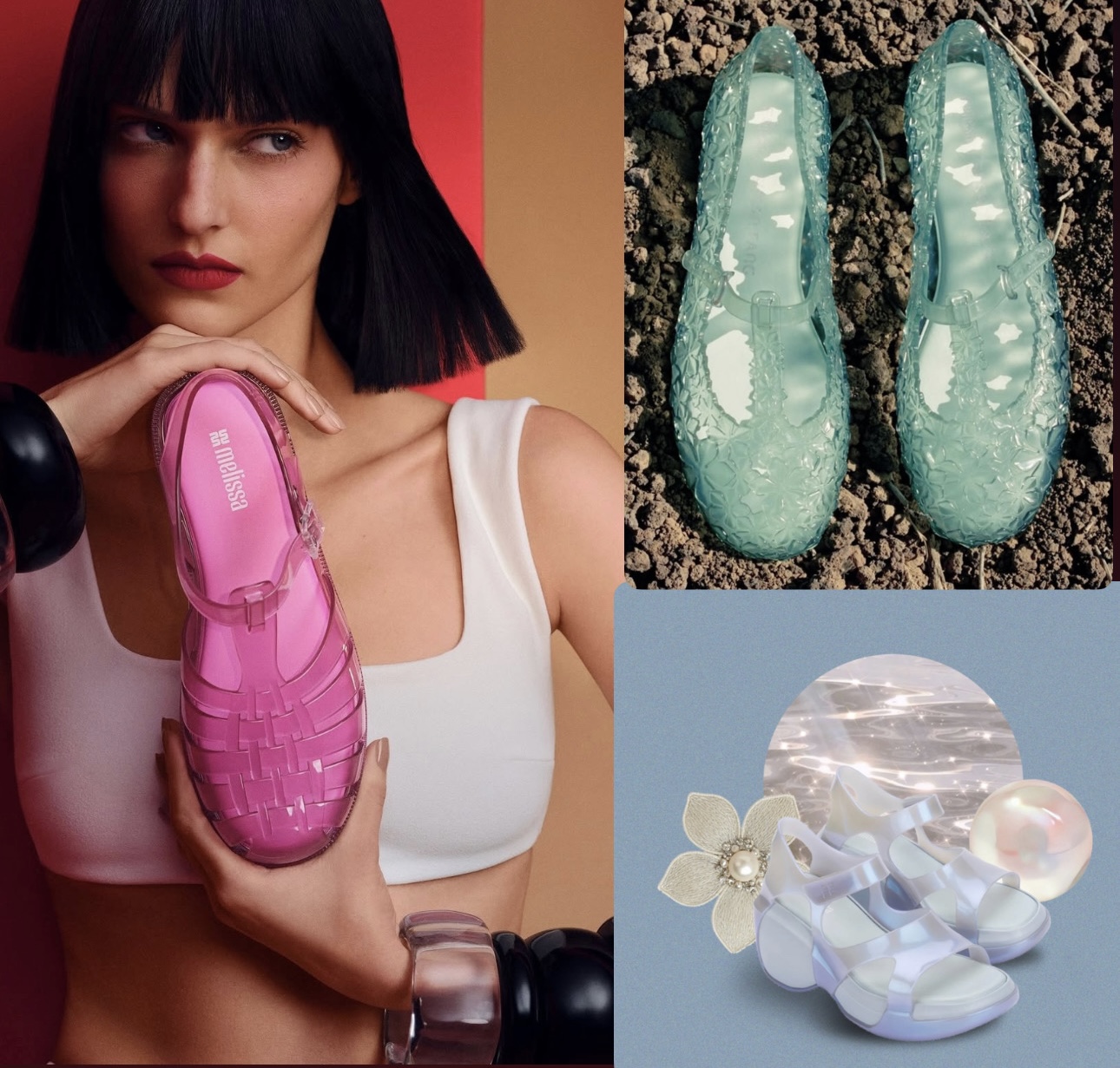نماذج من أحذية ميليسا الهلاميّة بملمس حسيّ (إنستغرام)