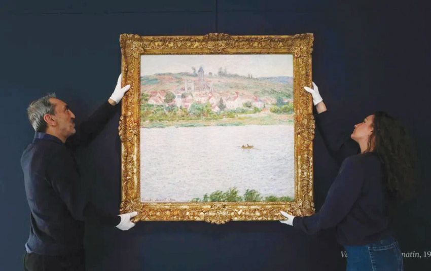أخبار الخليج | بيع لوحة أعيد اكتشافها لكلود مونيه بـ12 مليون دولار في مزاد بفرنسا