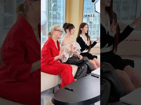 260409 وونيونغ - مقابلة مع ميريل ستريب وآن هاثاواي (إعلان تشويقي) @ فوغ كوريا