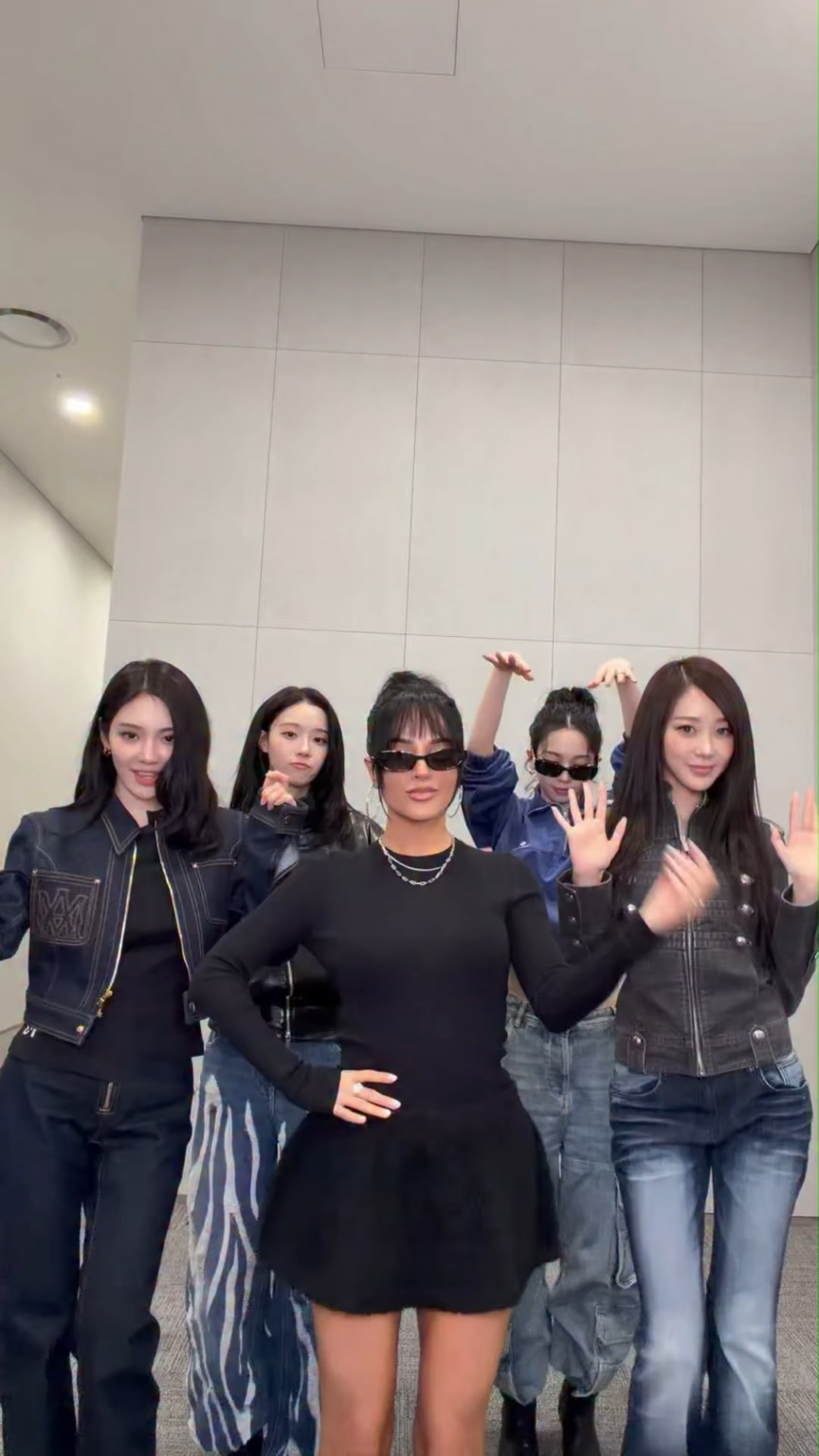 260418 تحديث Becky G على Instagram Reels مع aespa - Mamacitas tan sexyyy 💋❤️‍🔥