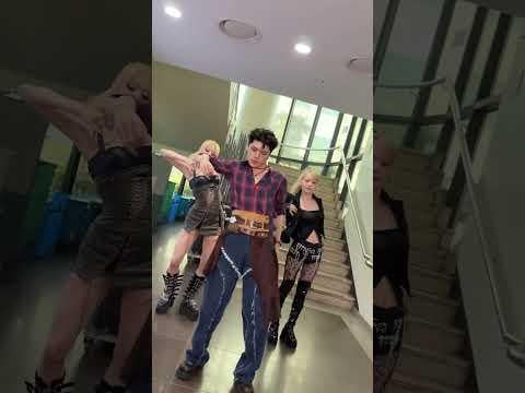 &TEAM MAKI مع LE SSERAFIM YUNJIN & SAKURA - We on Fire (تحدي الرقص) (260426)