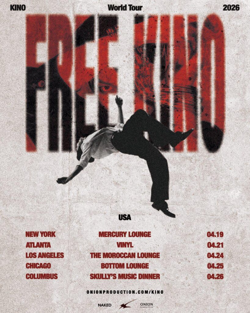 PENTAGON Kino - جولة KINO 2026 العالمية "كينو مجاني" (ملصق تواريخ الولايات المتحدة الأمريكية)