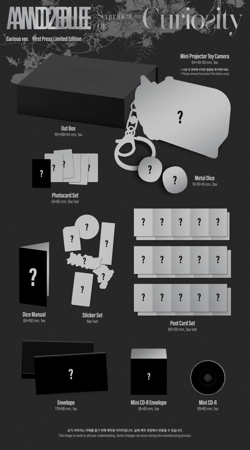 AND2BLE - الألبوم المصغر الأول: SEQUENCE 01: CURIOSITY (معاينة تغليف الألبوم)