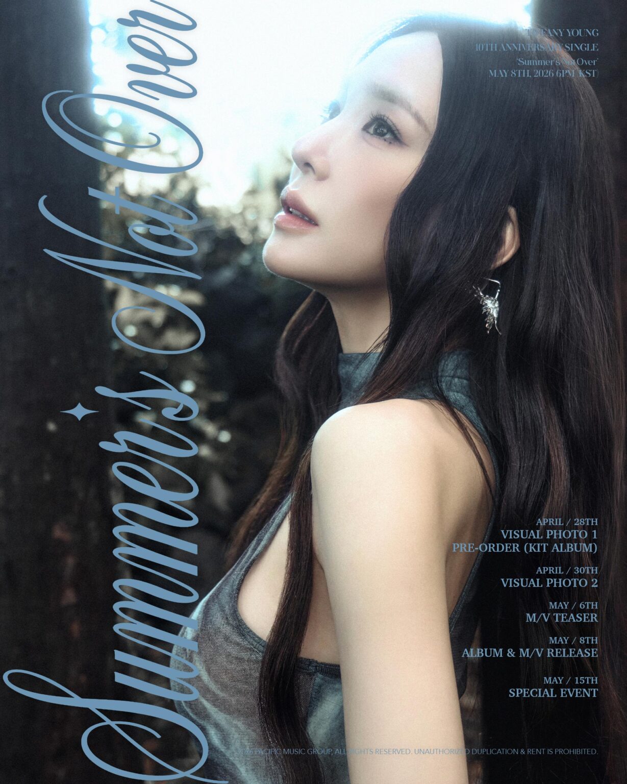 تيفاني يونغ (جيل الفتيات) "الصيف لم ينته بعد" - ملصق الجدول الزمني