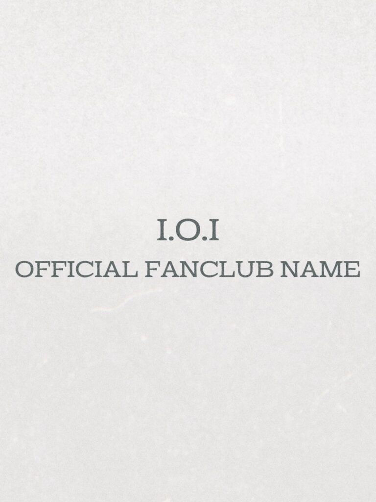 IOI تعلن عن اسمها الرسمي لنادي معجبيها