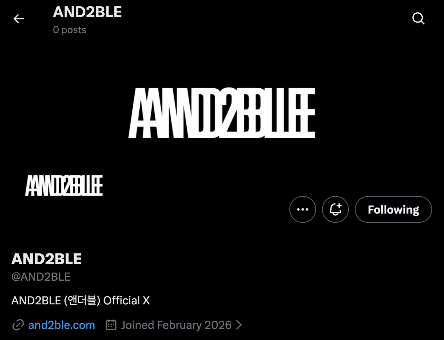 افتتحت AND2BLE (فرقة YH Entertainment الجديدة مع Zhang Hao وSeungeon وRicky وGyuvin وYujin) حسابًا رسميًا على Twitter / X افتتحت AND2BLE (فرقة YH Entertainment الجديدة مع Zhang Hao وSeungeon وRicky وGyuvin وYujin) حسابًا رسميًا على Twitter / X