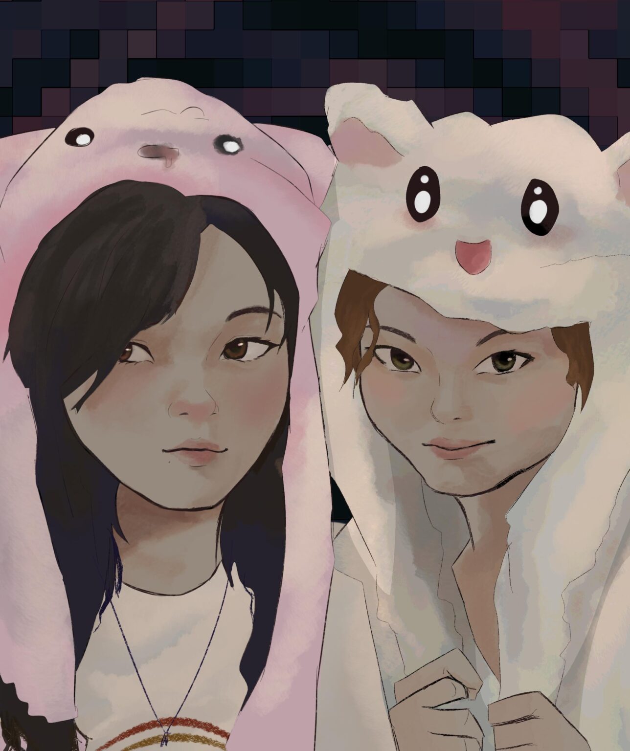 رسمة Fanart التي رسمتها لفتيات Nachaeng